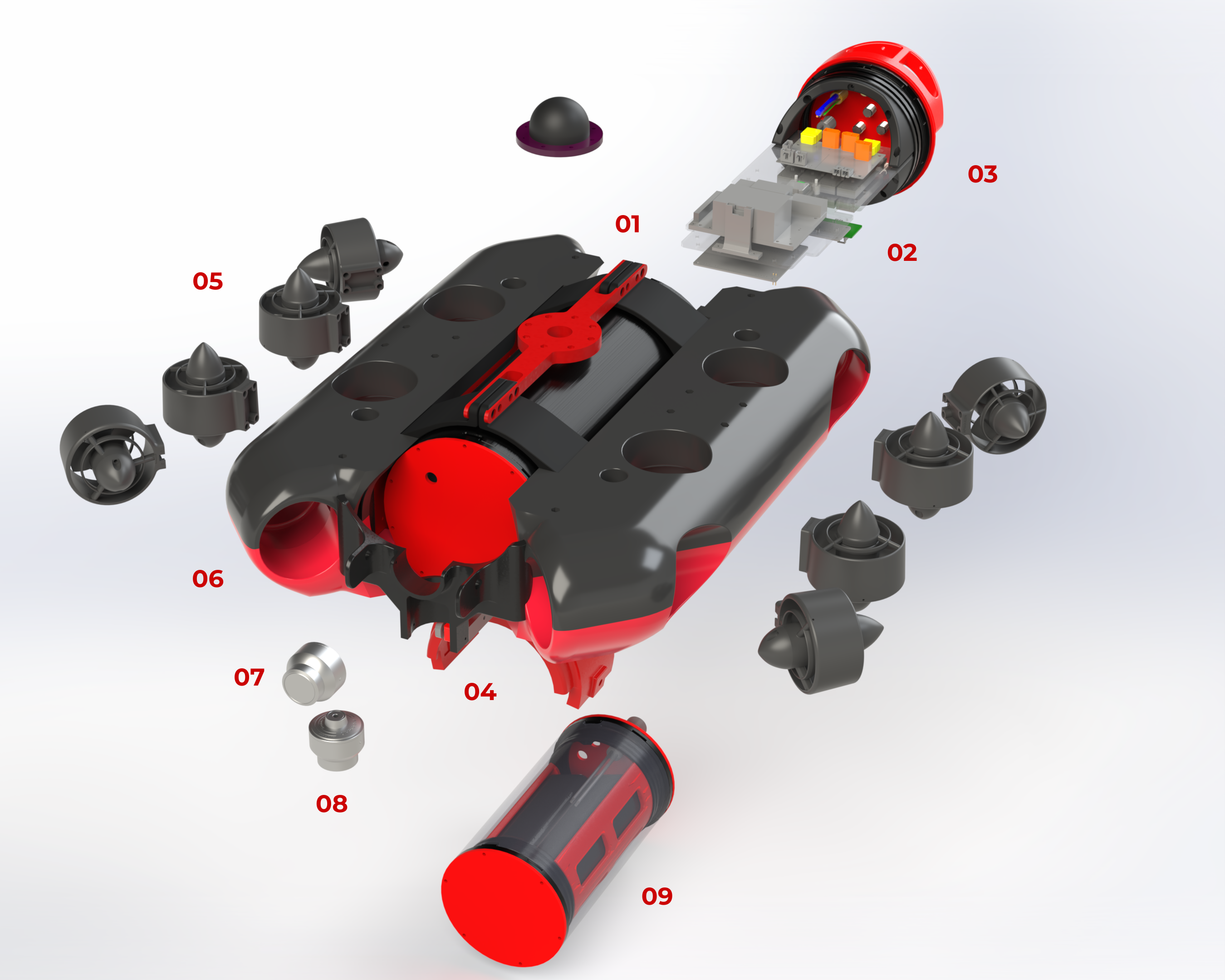 Koda — exploded view